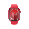 Refurbished Apple Watch Serie 9 | 45mm | Aluminium Rot | Rotes Sportarmband M/L | GPS | WiFi