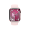 Refurbished Apple Watch Serie 9 | 45mm | Aluminium Rosa | Rosa Sportarmband M/L | GPS | WiFi