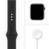 Refurbished Apple Watch Serie 6 | 44mm | Aluminium Spacegrau | Schwarzes Sportarmband | GPS | WiFi + 4G