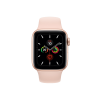 Refurbished Apple Watch Serie 5 | 44mm | Aluminium Gold | Rosa Sportarmband | GPS | WiFi