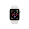 Refurbished Apple Watch Serie 4 | 44mm | Aluminium Silber | Weißes Sportarmband | GPS | WiFi