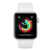 Refurbished Apple Watch Serie 3 | 42mm | Aluminium Silber | Weißes Sportarmband | GPS | WiFi