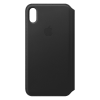 iPhone XS Max Leather Folio - Schwarz